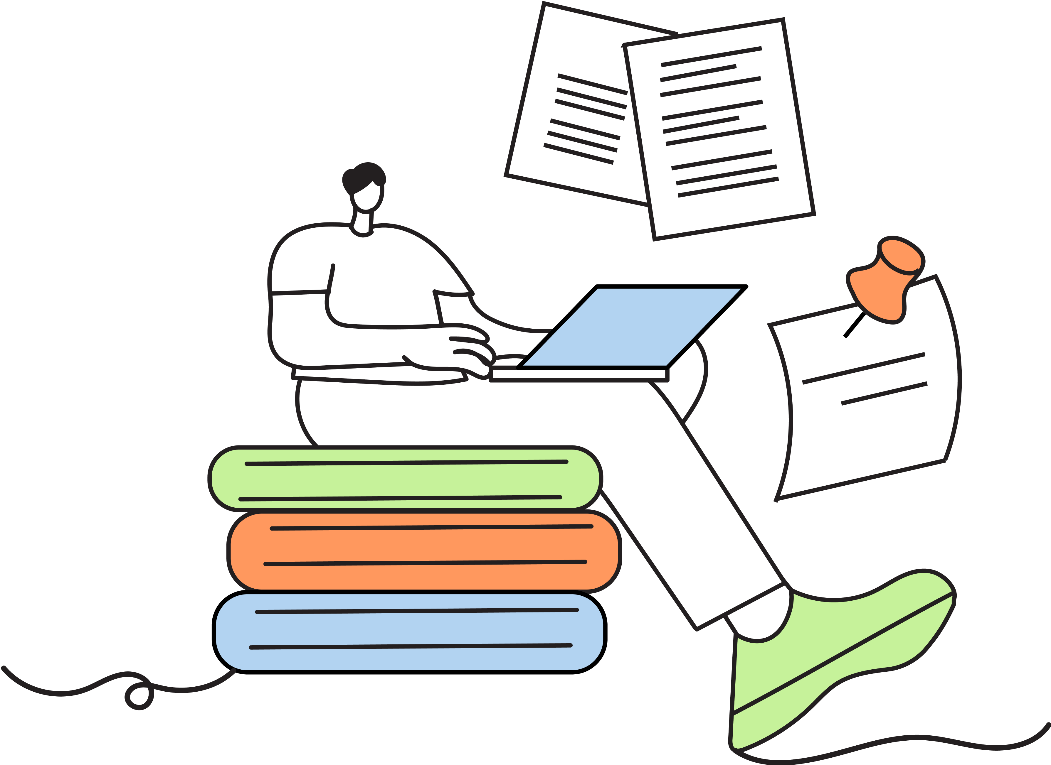 Person working illustration